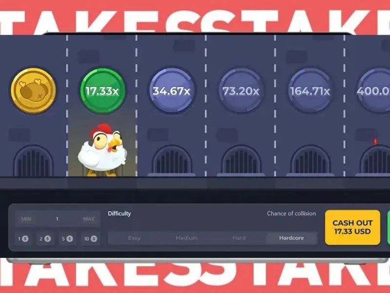 Versão móvel do jogo Chicken Road no Stakes777