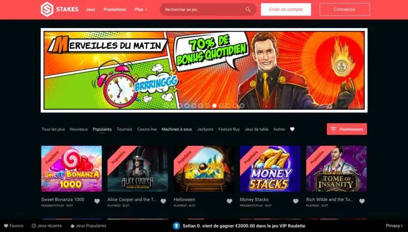 Comment s'inscrire sur Stakes777