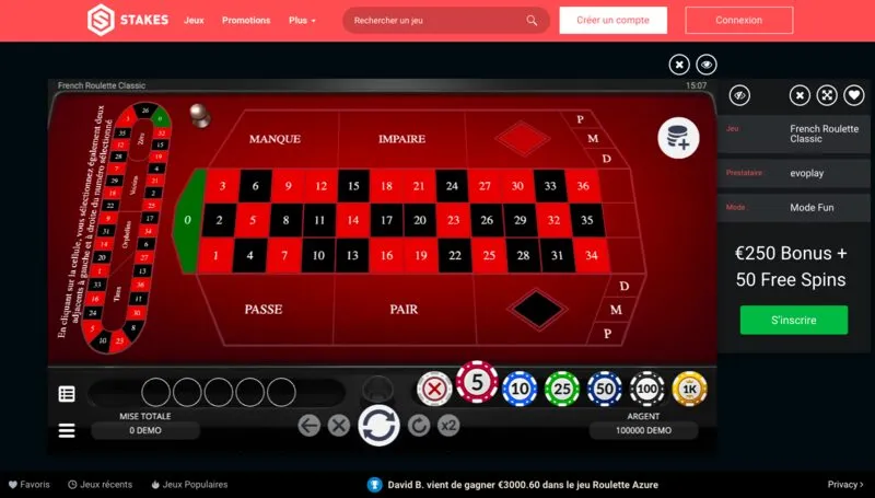 Jeux de table les plus appréciés sur stakes 777