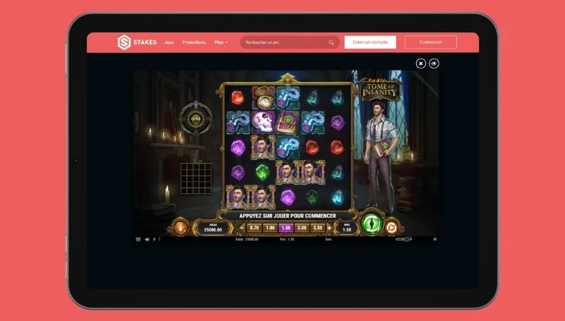 Im Stakes 777 Casino von einem Mobilgerät aus spielen