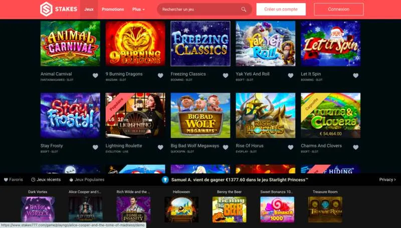 Zusammenfassung zur Anmeldung und zum Bonus bei Stakes777