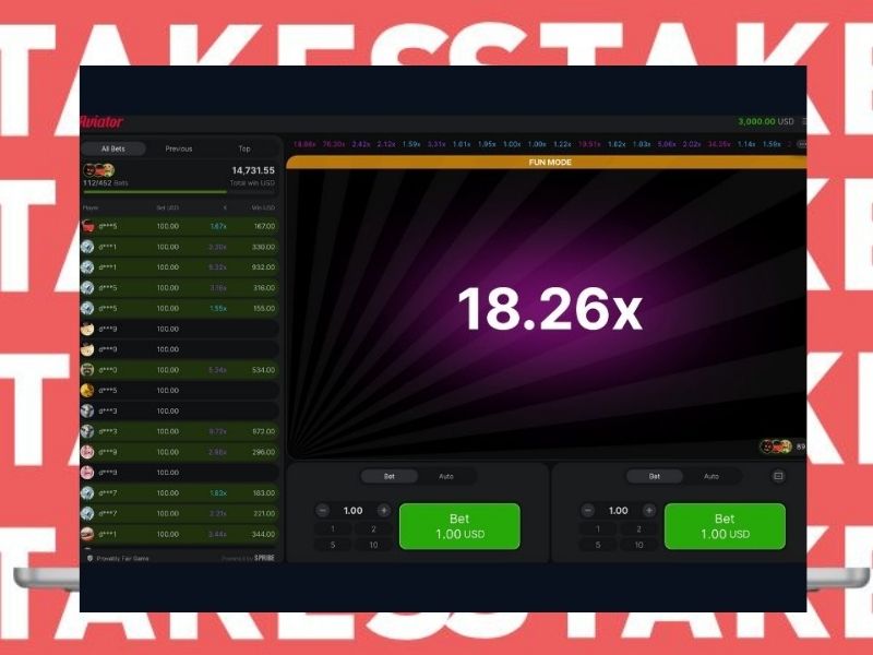 Jouer à Aviator dans Stakes 777